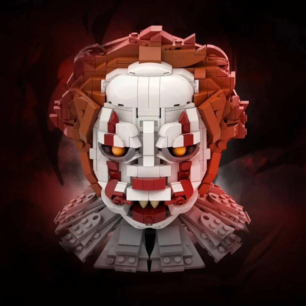 880PCS Pennywise Horror Bust Building Set