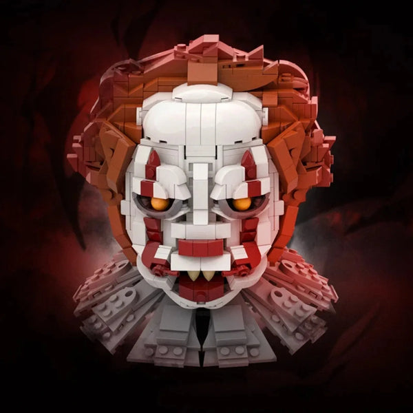 880PCS Pennywise Horror Bust Building Set