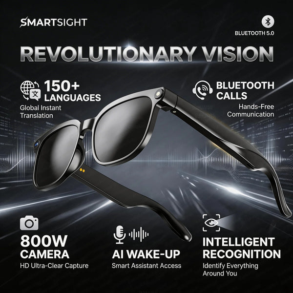 M02S AI Smart Glasses – 8MP Camera