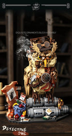Mechanical Owl Detective Building Block Set – 1,286 Pieces