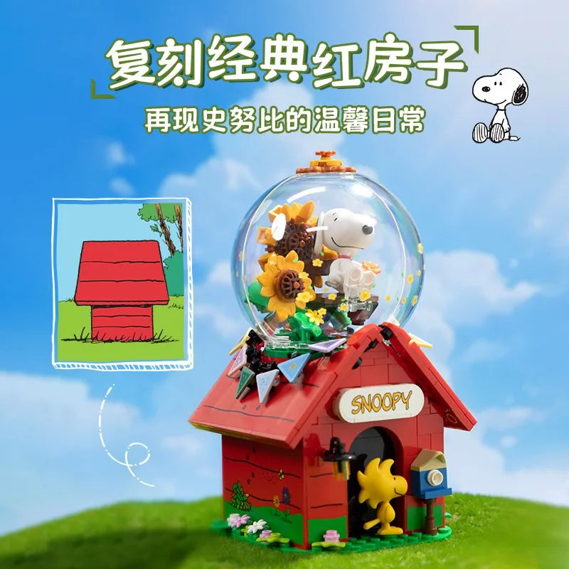 Pantasy Snoopy Red House Building Blocks – 12 Designs to Collect