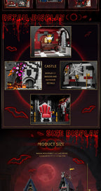 Vampire Castle Building Block Set – 3,540 Piece Gothic Horror Castle