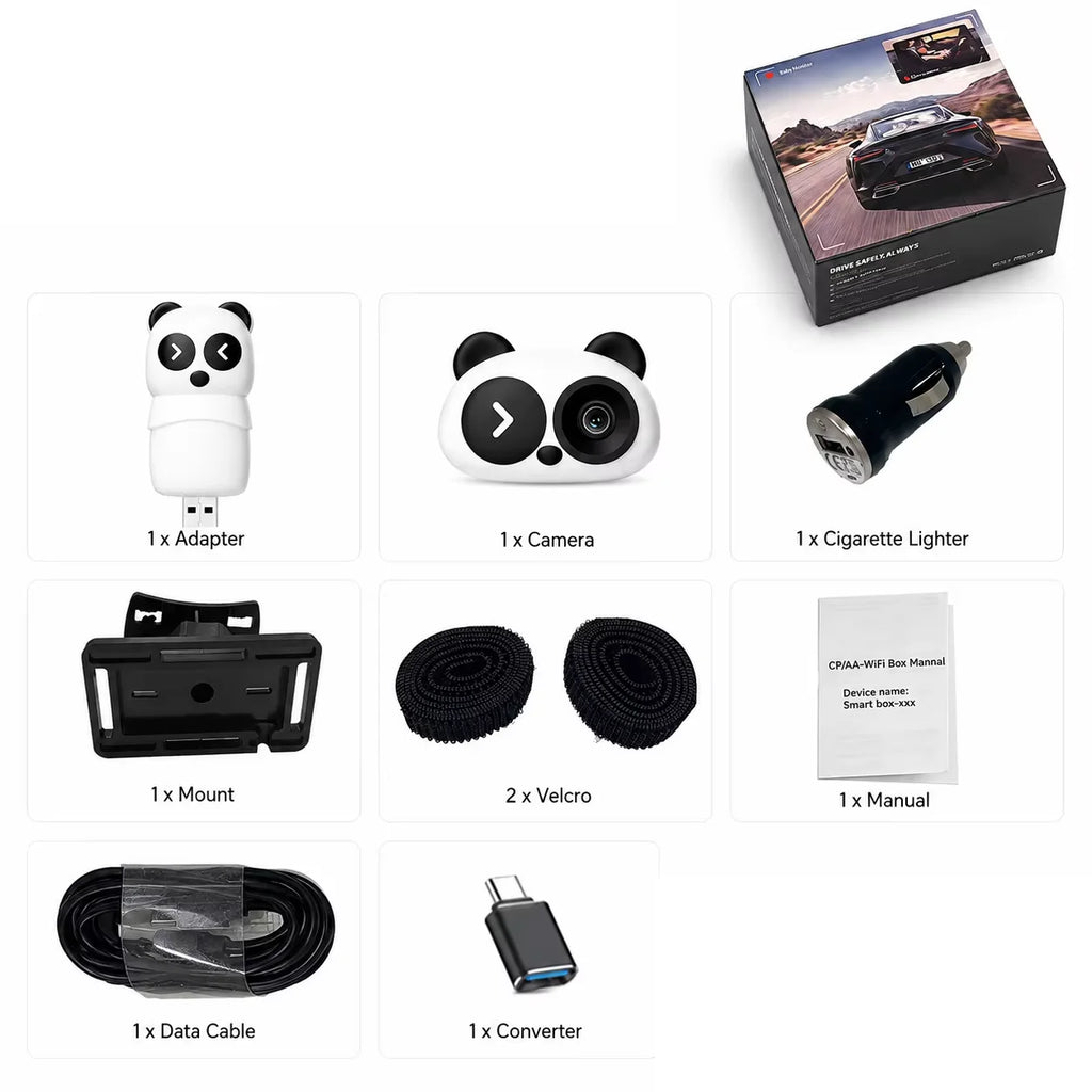 Baby Car Camera with Wireless CarPlay & Android Auto