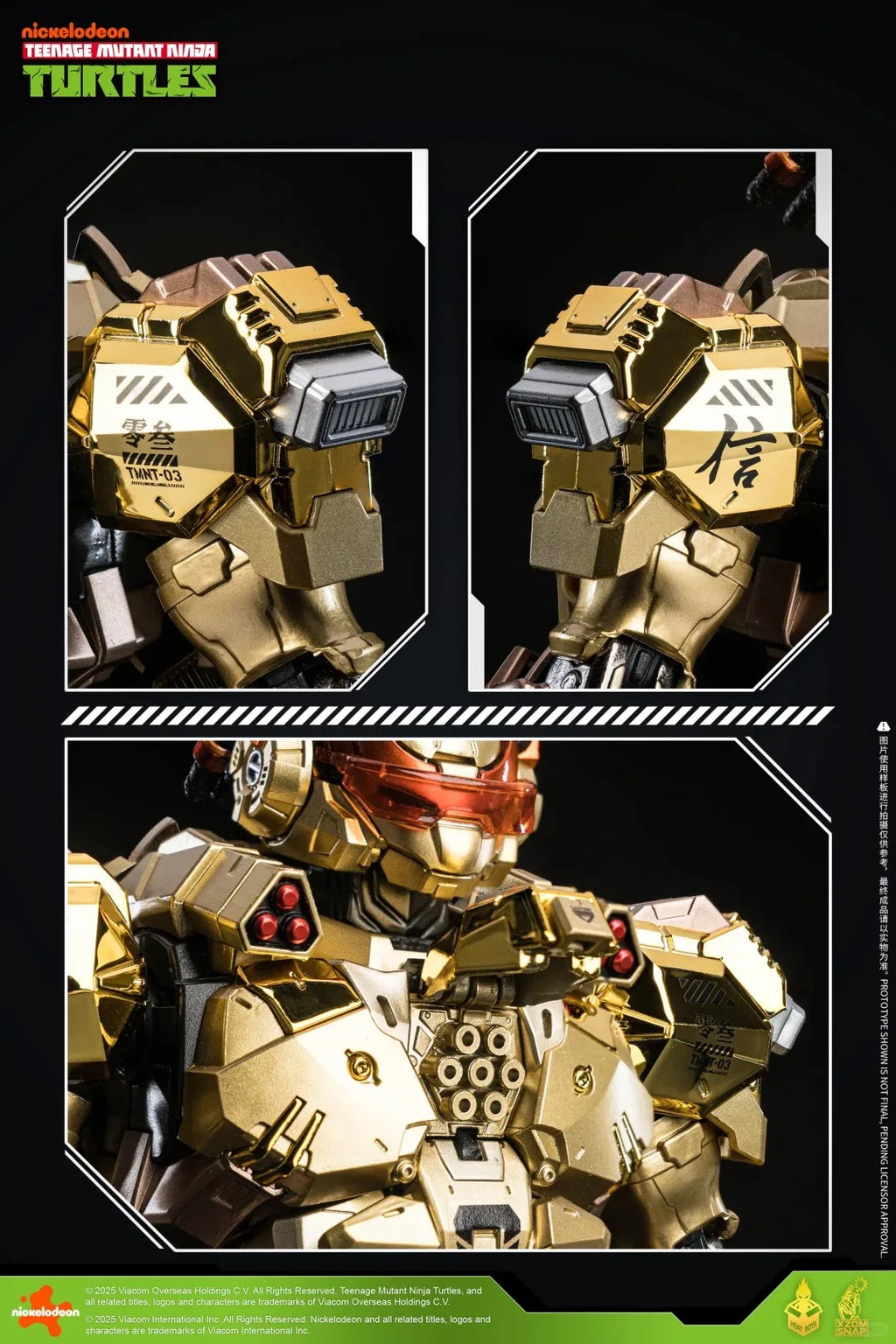 HEATBOYS Michelangelo Gold Shine Edition – Limited Edition Metal Mecha Collectible
