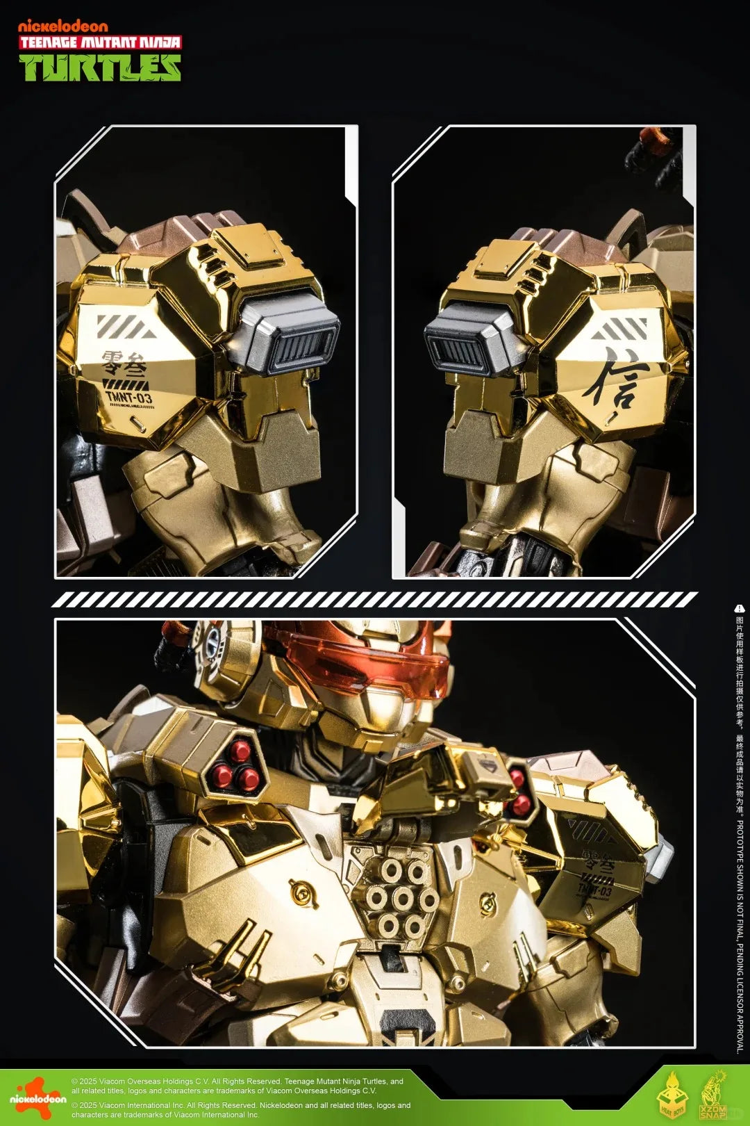 HEATBOYS Michelangelo Gold Shine Edition – Limited Edition Metal Mecha Collectible