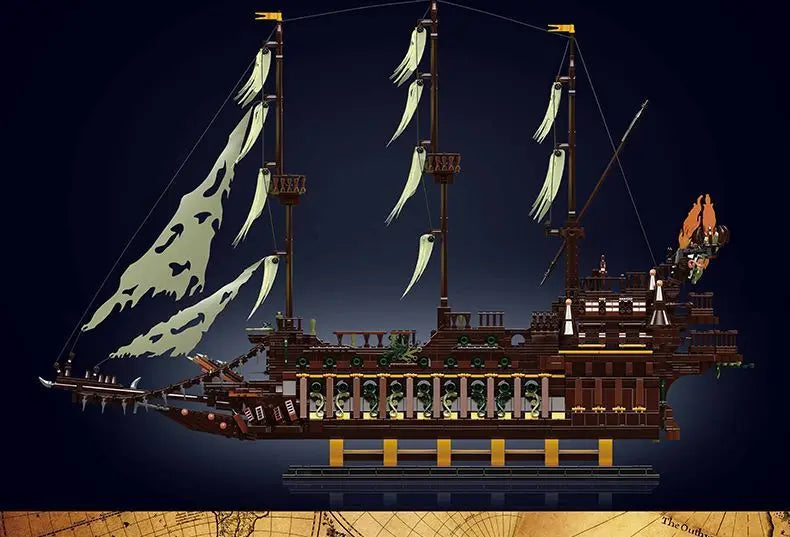 4,364 Pieces - Mould King Dutchman Ghost Pirate Ship Building Block Set