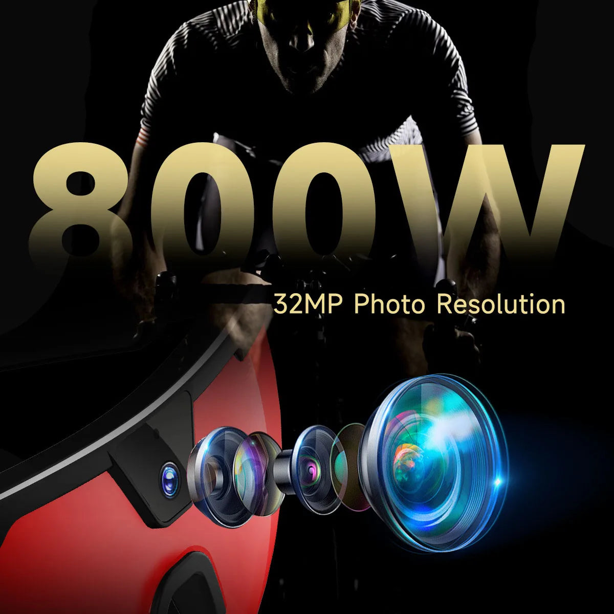 8MP AI Sports Smart Glasses