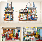 Japanese Street Shop Micro Building Blocks