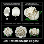 12 Rose White Bouquet Building Set