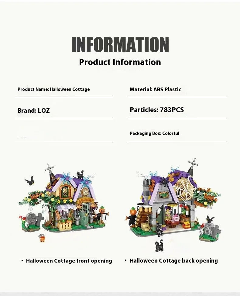 Halloween Horror Building Block Collection – Spooky MOC Display Sets