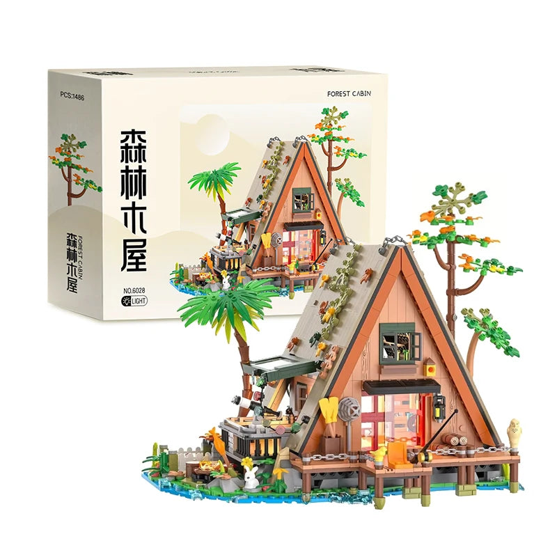 1,108 / 1,486PCS - Forest House LED Building Blocks