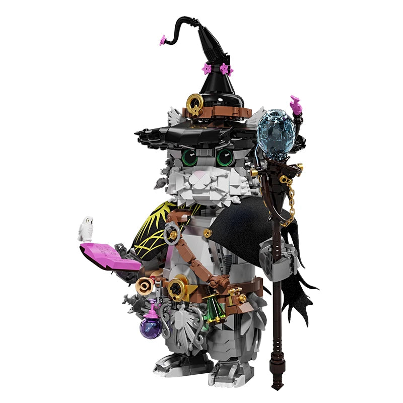 1,458PCS Wizard Cat Magic Building Set