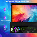 7" Retractable Wireless Android Auto Car Stereo – 1DIN MP5 Player