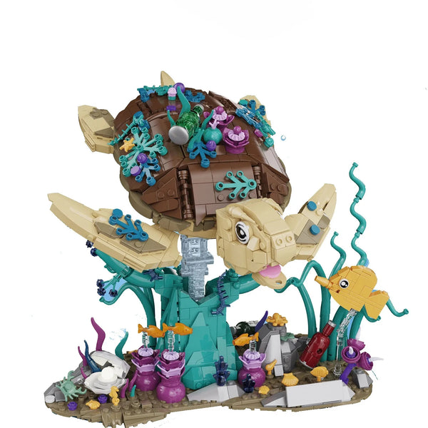 2026 NEW 1,271PCS - Sea Turtle Building Blocks – Ocean Display Model