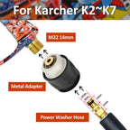 Pressure Washer Water Gun Kit with 1L Foam Cannon – Professional Car Cleaning Set