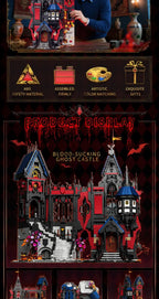 Vampire Castle Building Block Set – 3,540 Piece Gothic Horror Castle