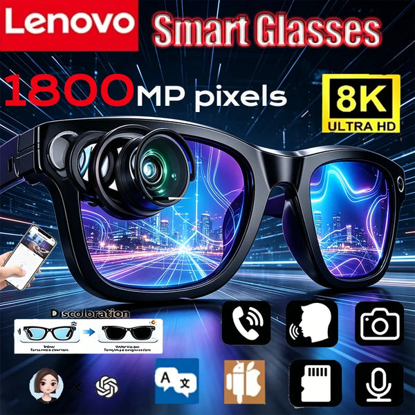 Lenovo D12 AI Smart Glasses – AI Translation & HD Camera
