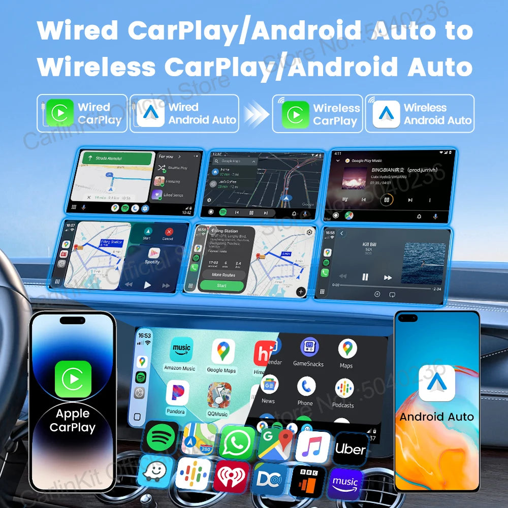 CarlinKit 5.0 C2Air Wireless CarPlay & Android Auto Adapter