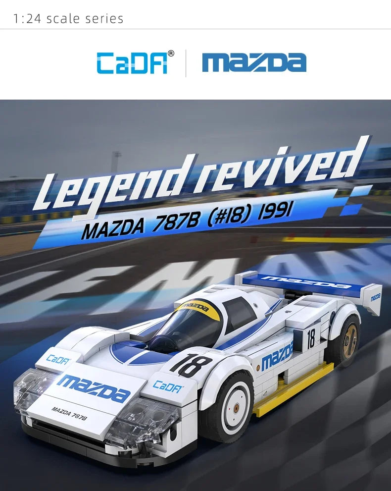 CaDA 1:24 Technical Drift Racing Car Building Block Set