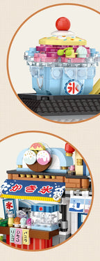 Japanese Street Shop Micro Building Blocks