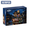 1,670PCS Japanese Ramen Shop Building Set
