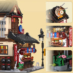 1,670PCS Japanese Ramen Shop Building Set