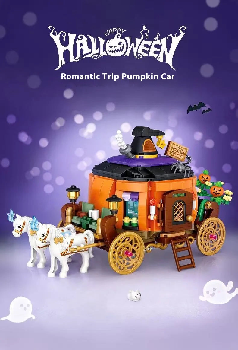 Halloween Horror Building Block Collection – Spooky MOC Display Sets