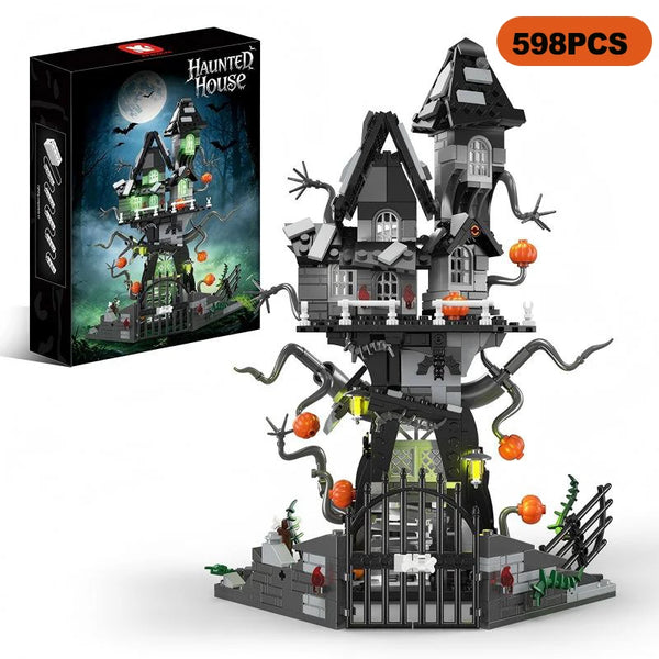 Nightmare-Inspired Haunted Mansion Building Block Collection – 581 Pieces