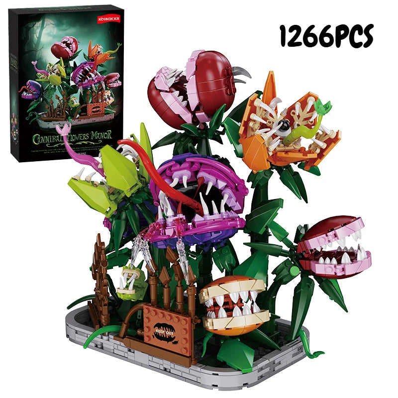 Carnivorous Man-Eating Plant Building Sets – 3 Designs
