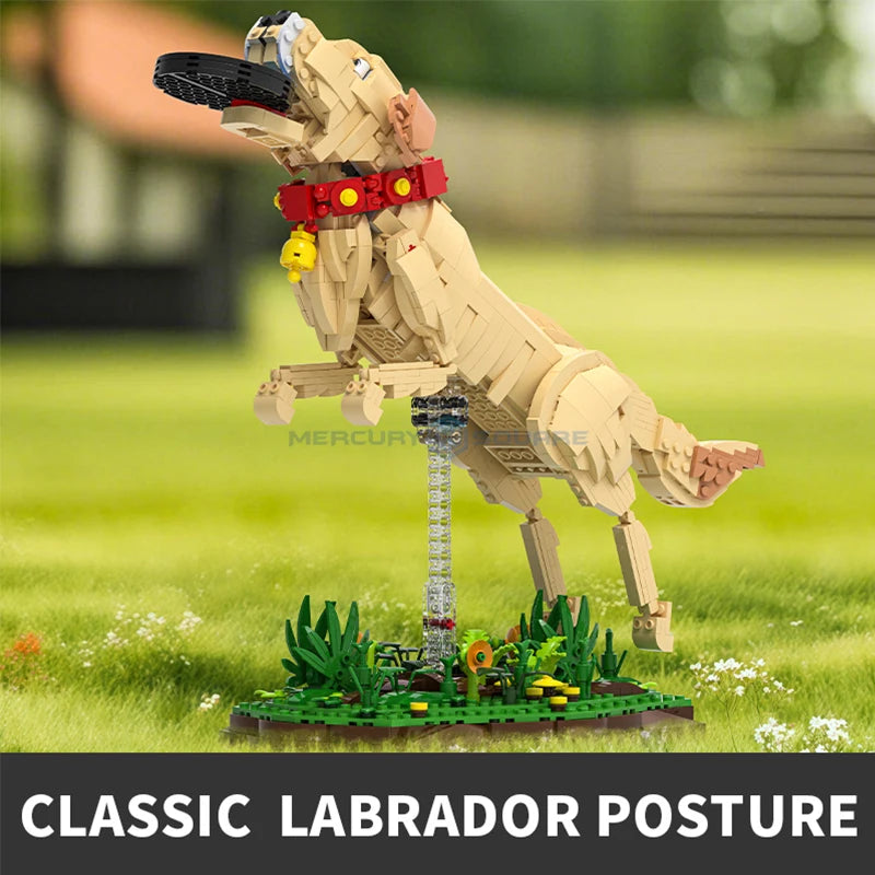 1257PCS Labrador Retriever Building Blocks – MOC 66060