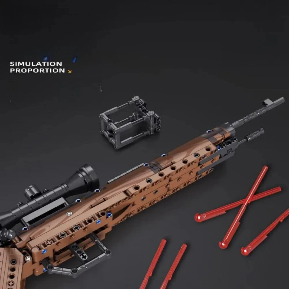 Classic Bolt-Action Rifle Building Block Collection – Military Model Kits