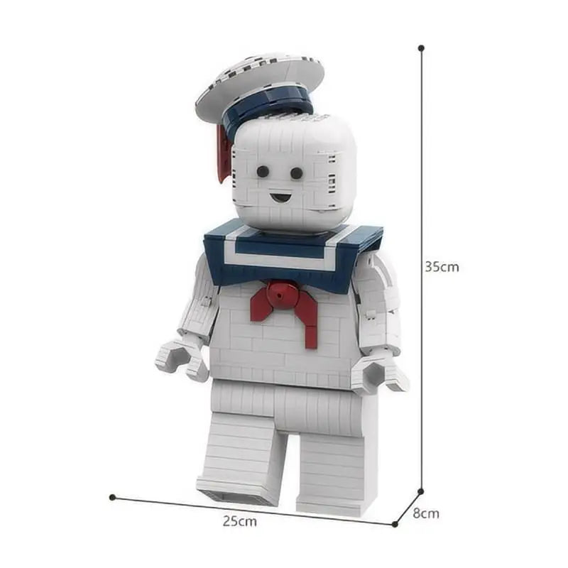 830PCS Stay Puft Marshmallow Man Building Set