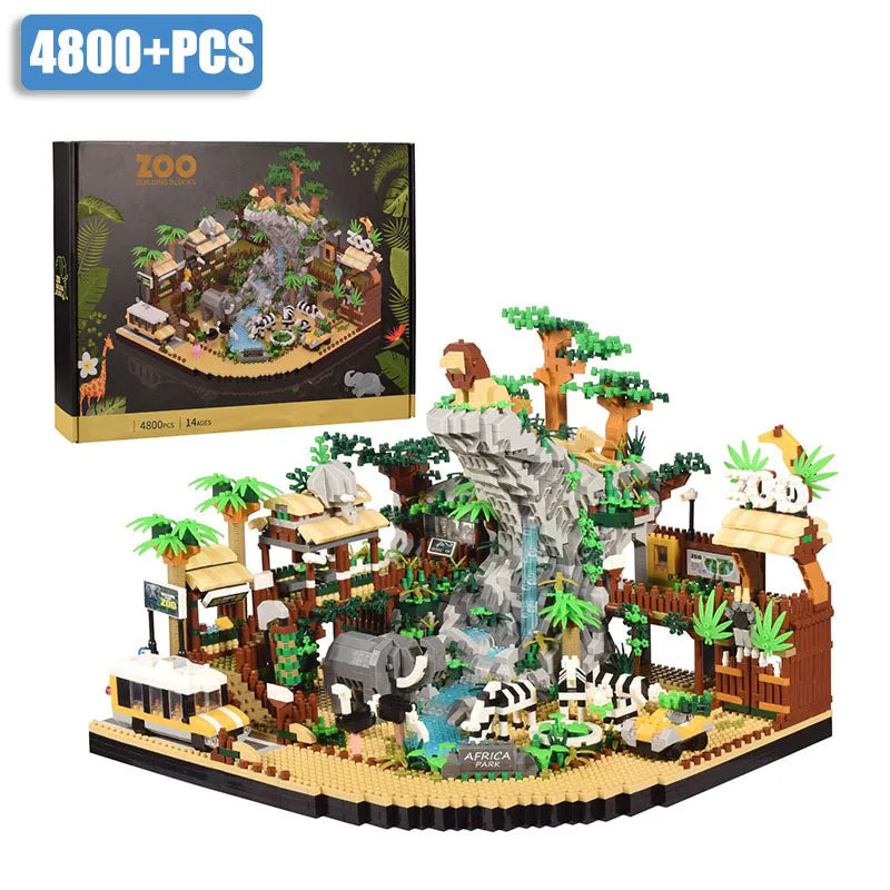 4800PCS / 5000PCS Animal Zoo MICRO Building Blocks – Connecting Animal Park Sets