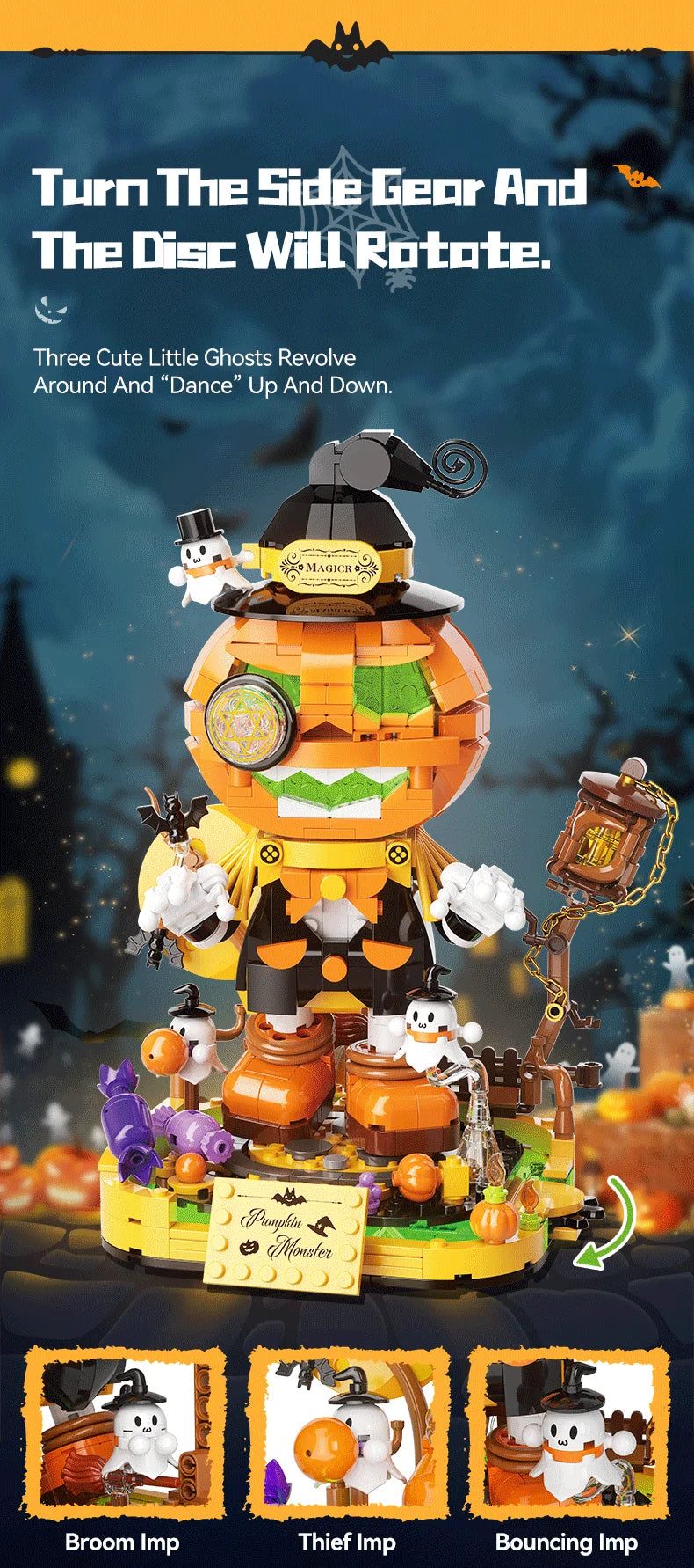 Halloween Horror Building Block Collection – Spooky MOC Display Sets