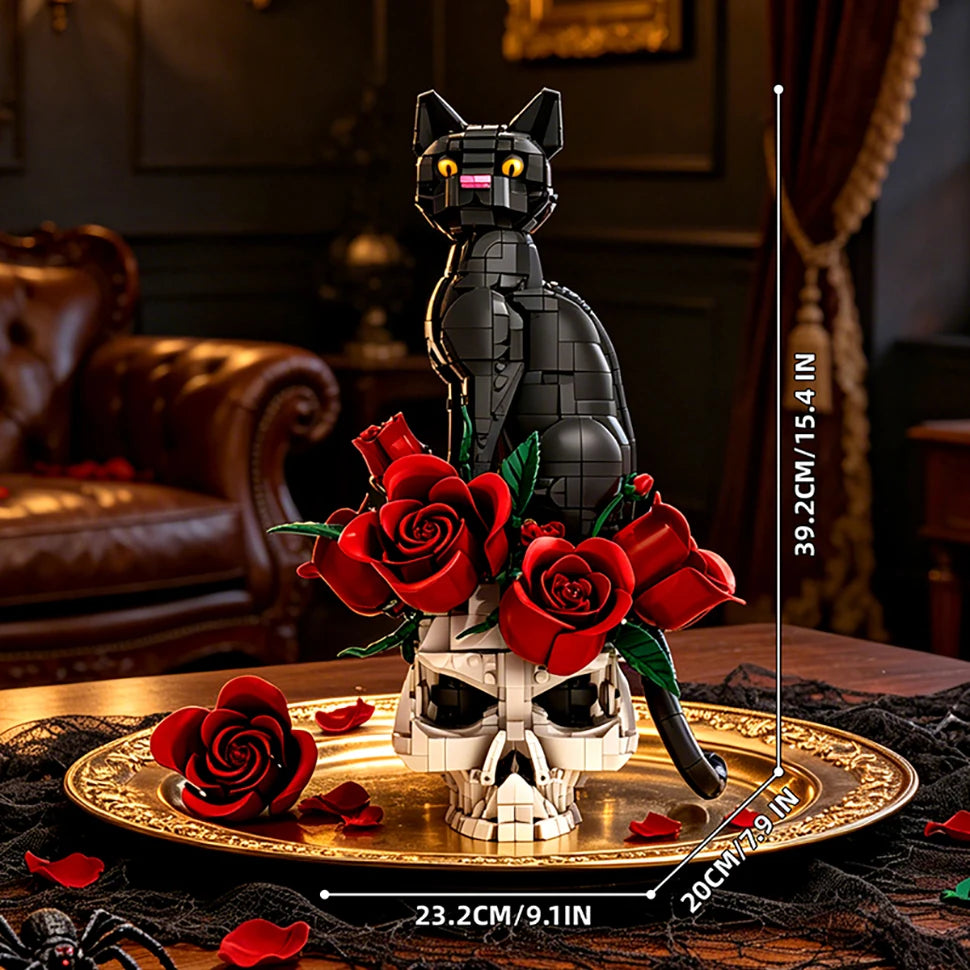 Gothic Black Cat Building Blocks – 1,576PCS