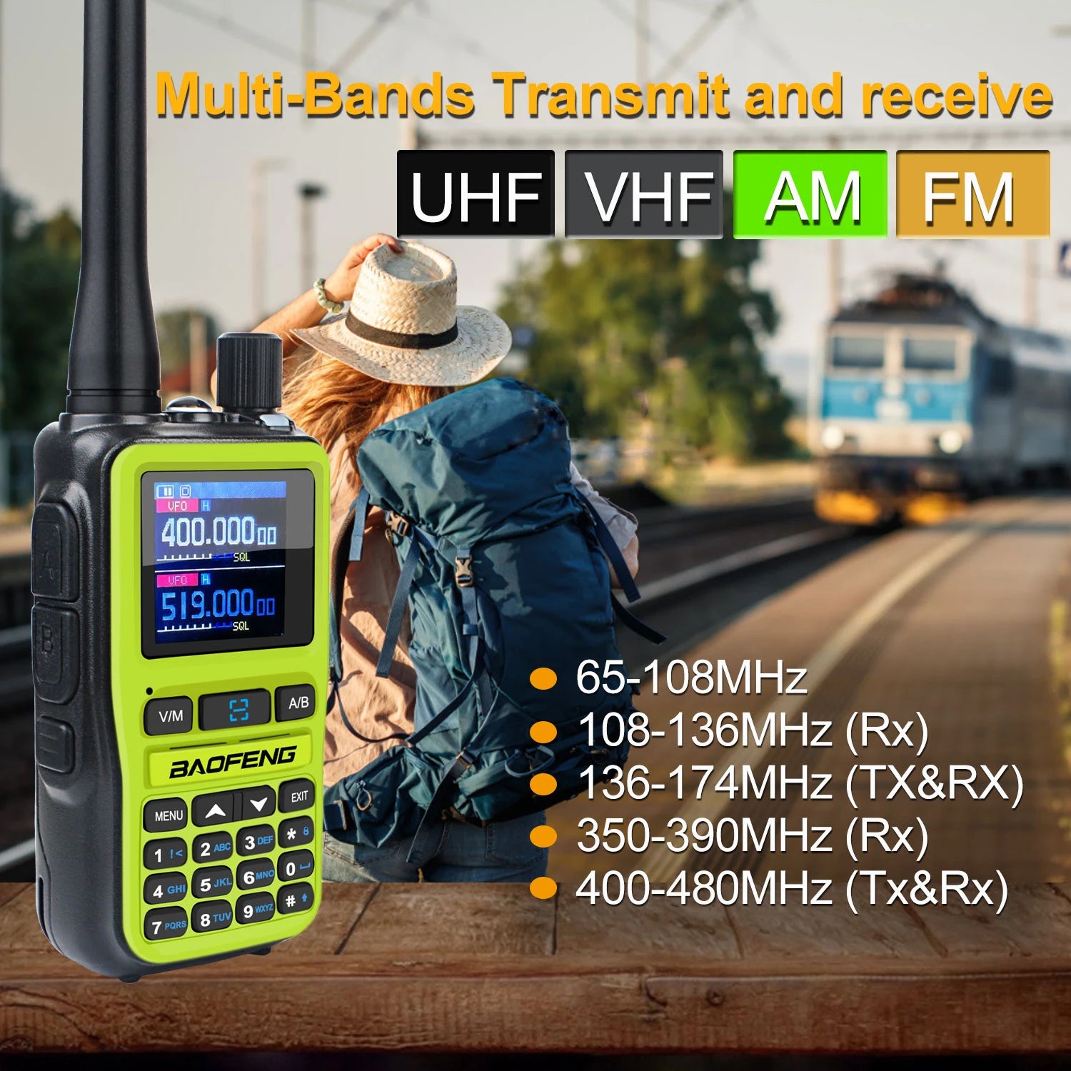 Baofeng UV-5R MINI Dual Band Walkie Talkie Twin Pack – 2 Radios Included