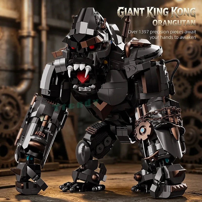 1,414 Pieces - Giant King Kong Mecha Building Block Set