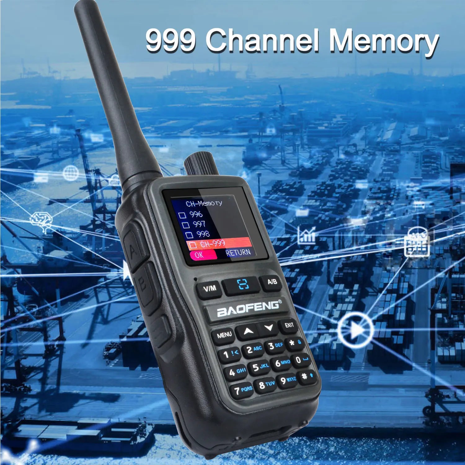 Baofeng UV-5R MINI Dual Band Walkie Talkie Twin Pack – 2 Radios Included