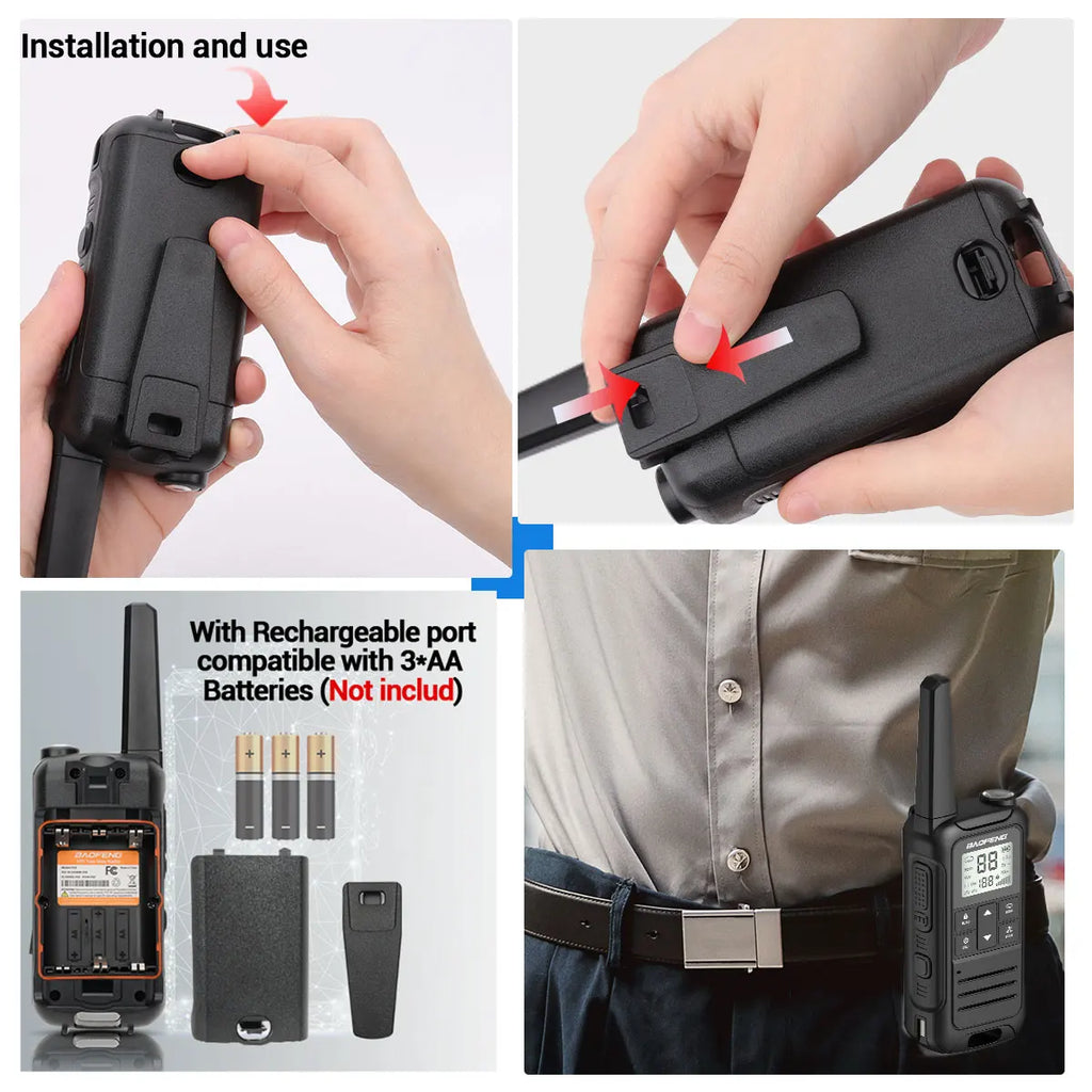 Baofeng F22 Walkie Talkie Twin Pack – Long Range PMR/FRS Two-Way Radios