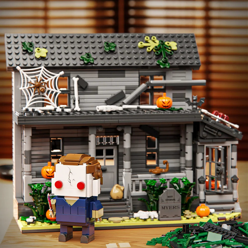 780PCS Horror Movie House Building Set