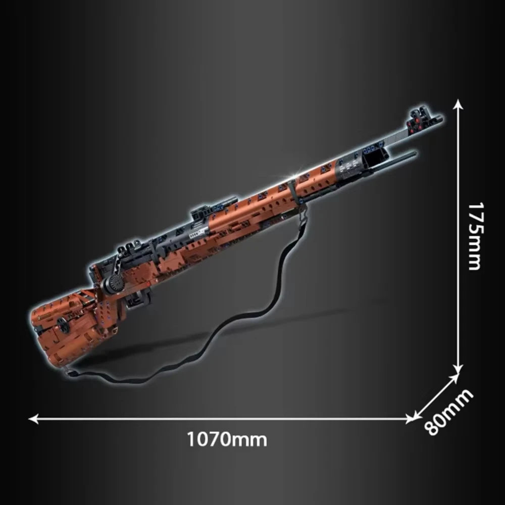 Classic Bolt-Action Rifle Building Block Collection – Military Model Kits