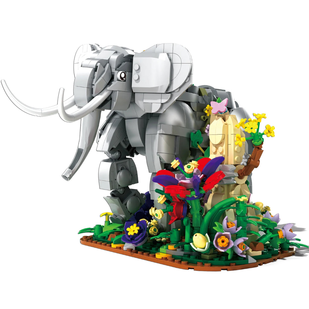 1306PCS Elephant Building Blocks – Animal Display Model
