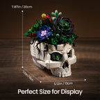 Gothic Succulent Skull Building Set