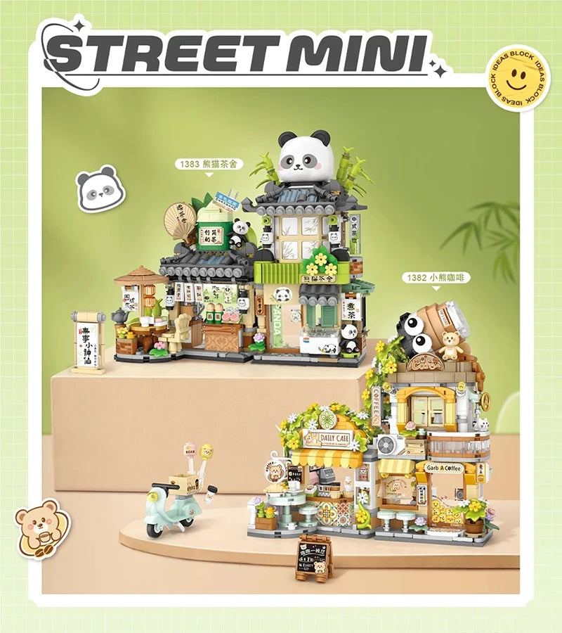 Japanese Street Shop Micro Building Blocks