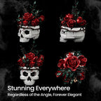 1101 pcs - Skull & Roses Gothic Building Set
