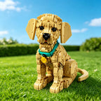 2026 NEW 2,102PCS Golden Retriever Puppy Building Blocks – Posable Dog Model
