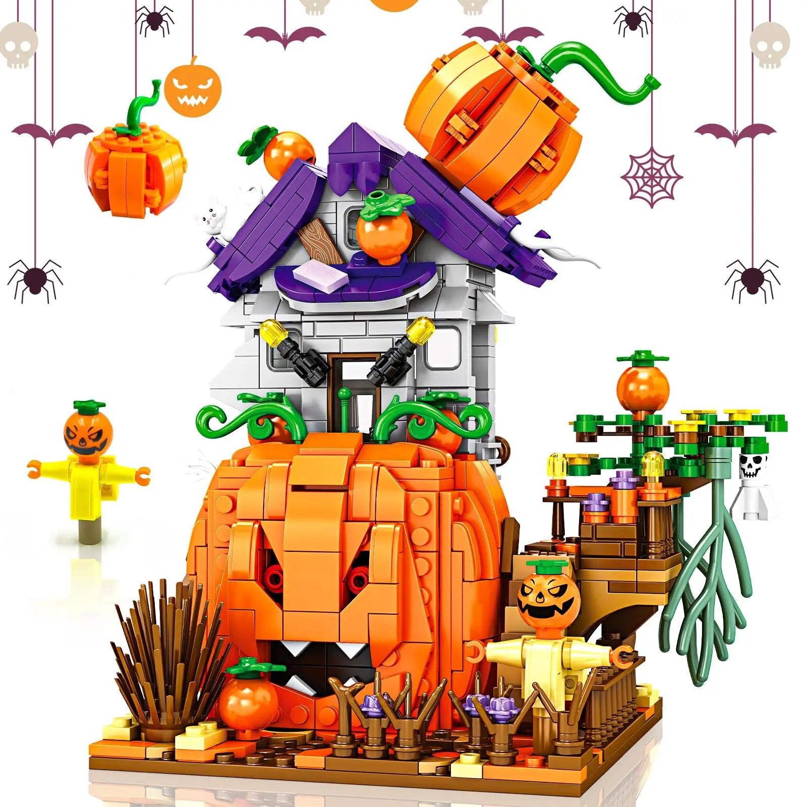 Halloween Horror Building Block Collection – Spooky MOC Display Sets