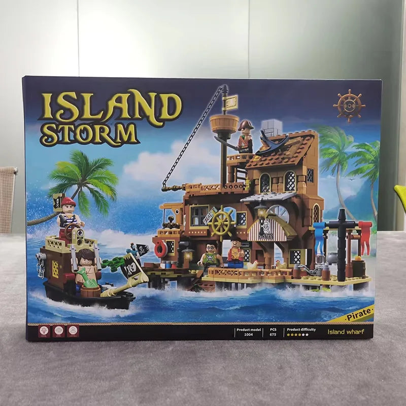 Medieval Pirate Island Fortress Building Blocks