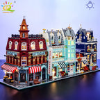 HUIQIBAO City Corner Coffee Shop Micro Building Blocks – 5 Sets to Collect