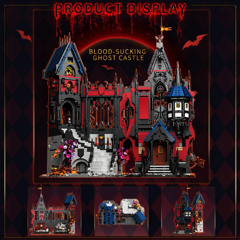 Vampire Castle Building Block Set – 3,540 Piece Gothic Horror Castle